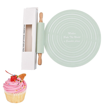 Kids Silicone Rolling Pin Set with Non-Stick Mat