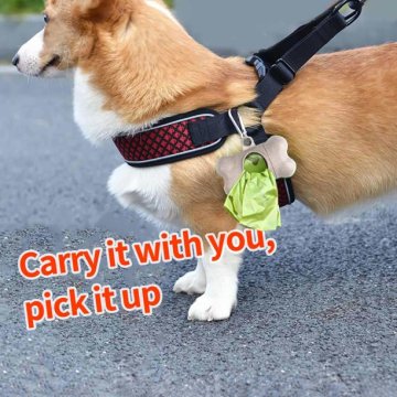 Dog Poop Bag Dispenser Portable Storage Box Pet