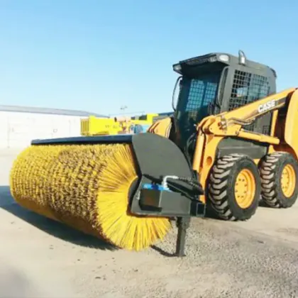Electric Broom and Hydraulic Power Broom for Skid Steer Loader Excavator