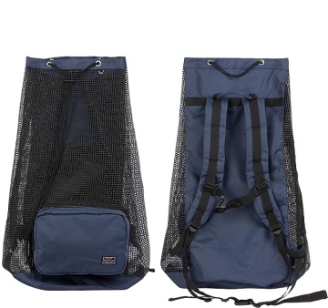 Extra Large Mesh Beach Bag with Drawstring and Zipper