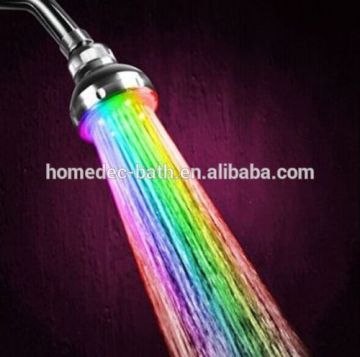Bathroom led lighting 7 color changing rainfall shower head