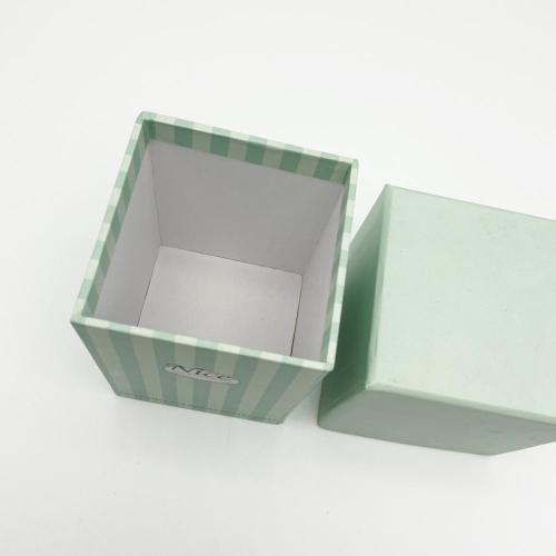 Caixa de presente de papelão perfumado verde de menta