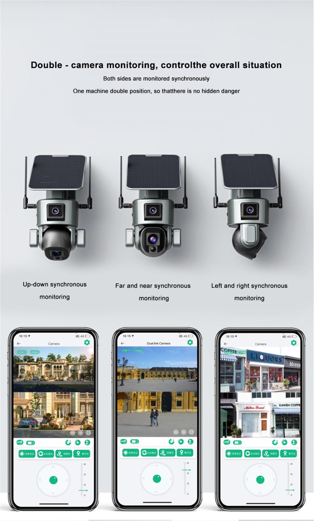 الكاميرا الشمسية 8MP IP66 Outdoor CCTV