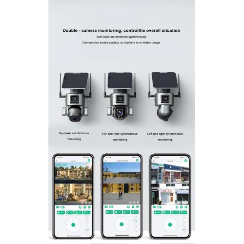 ソーラーカメラ8MP IP66屋外CCTV