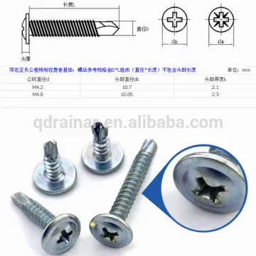 galvanized cross recessed pan head tapping screw with collar