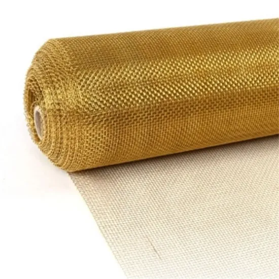 Crimped Woven Brass and Phosphor Bronze Copper Wire Cloth Mesh