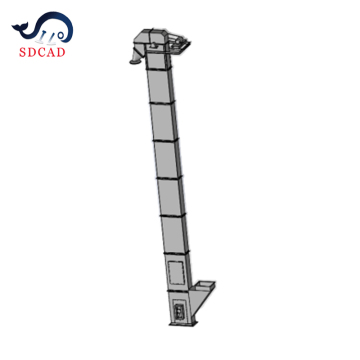SDCAD Vertical Gravity Conveyor with 5.4-16m3/h Capacity for Lime Powder & Sawdust Transfer