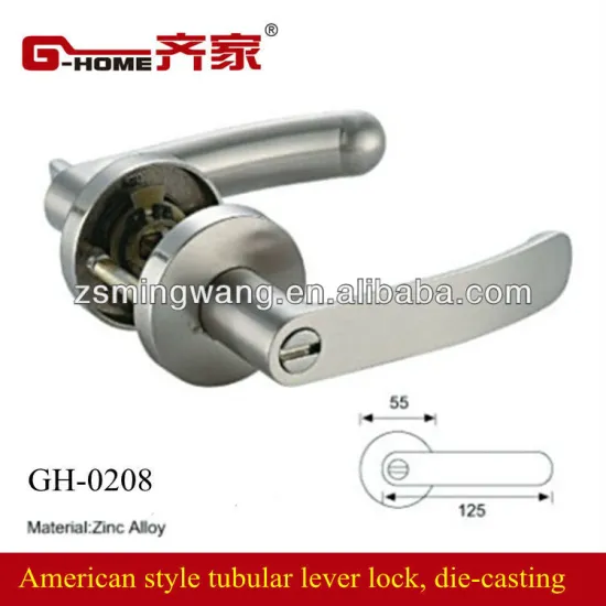 Heavy duty zinc alloy die-casting tubular lever locks