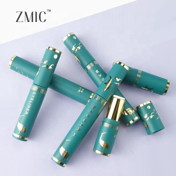 Matte Green Gold Stamping Makeup Collections Packaging