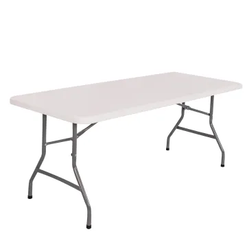 6FT 180CM Outdoor Wooden Pattern Plastic Folding Table: A Stylish and Durable Choice for Your Space