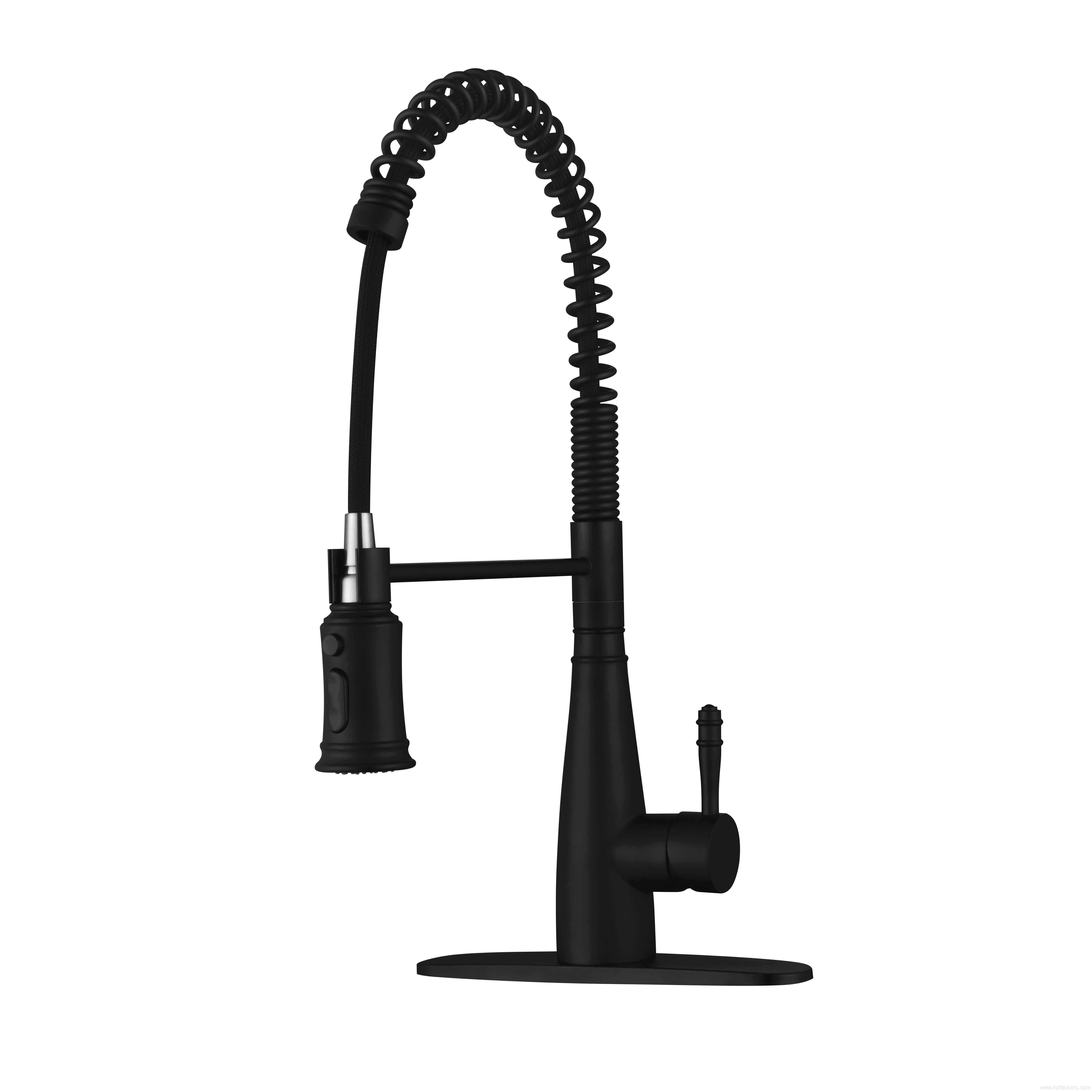 Pull Down Chrome Kitchen Faucet Kitchen Tap Matte Black