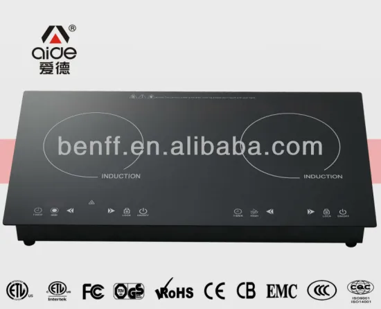 Best quality! touch control 4 digital display two burners induction cooker