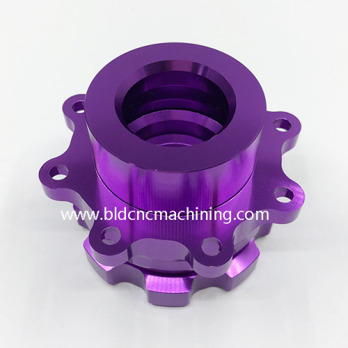 CNC Machined Aluminum Telescope Parts With Purple Anodized