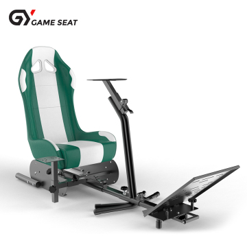 High Performance Fiberglass Racing Simulator Seat with Logitech G29 for Entertainment at Home