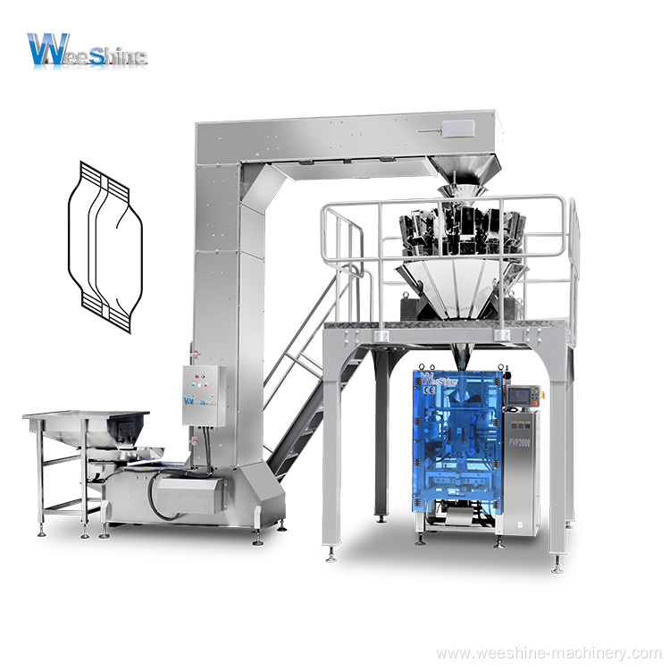 Full Automatic Candy Weighing and Packaging Pouch Bag Vitamin Gummies Packing Machine