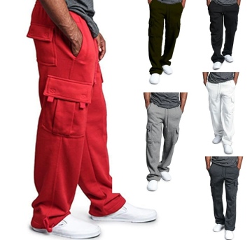 High Street Fashion Brand Multi Pocket Men's Work Pants & Hip-hop Leggings