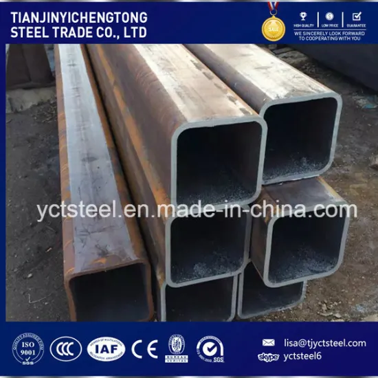 Shs Rhs Section Carbon Galvanized Steel Tube / Pipe Ss400