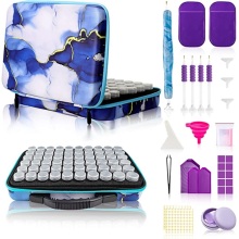 Dark Blue 5d Diamond Painting Accessories Storage Box