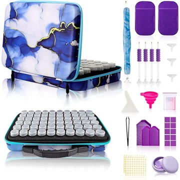 Dark Blue 5d Diamond Painting Accessories Storage Box