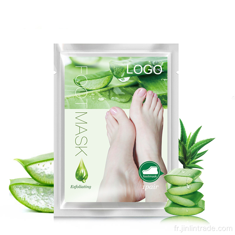 Masque des pieds de rajeunissement de la peau hydratante