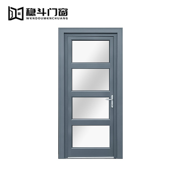 Modern Bathroom Casement Aluminium Interior Glass Doors