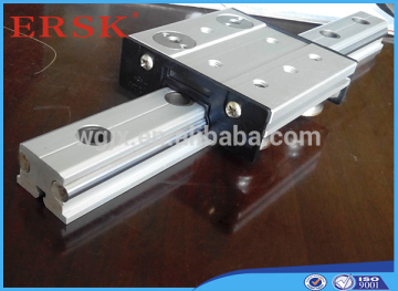 No Complain aluminium support and S45C carbon steel linear shaft linear guide rail by produced ERSK factory