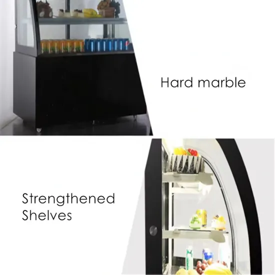 Cooking Baking Equipment Table Top 3 Shelf Refrigerated Cake Showcase Curved Glass Bakery Showcase for Sale