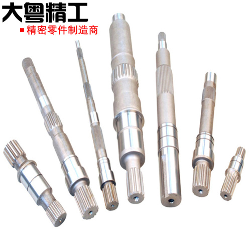 Spline shaft -motor shaft and gear shaft machining