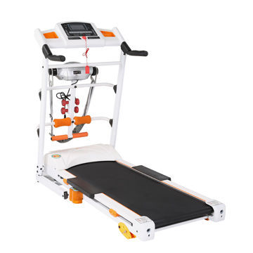 New Motorized Treadmill, Multifunction, with Non-slip Mat, Fitness Equipment, Wheels for Moving