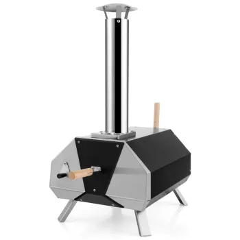 Multi-Fuel Portable Pizza Oven for Camping and Backyard Use