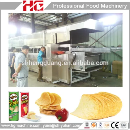 Brand new 250Kg per hour Pringles potato chips production line
