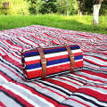 China Striped printed waterproof picnic mat Outdoor picnic blanket Factory