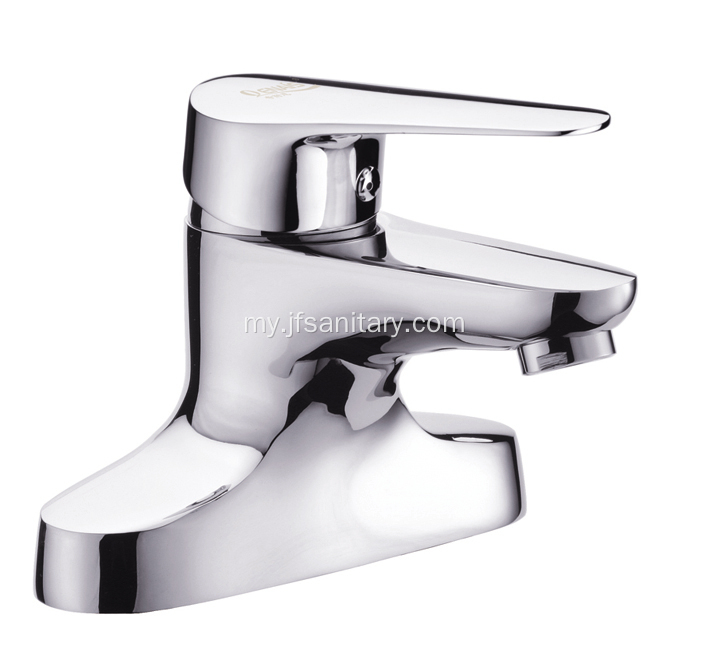 Chrome ကြေးဝါ 2-hole basin ရေချိုးခန်းအတွက်ထိပုတ်ပါ