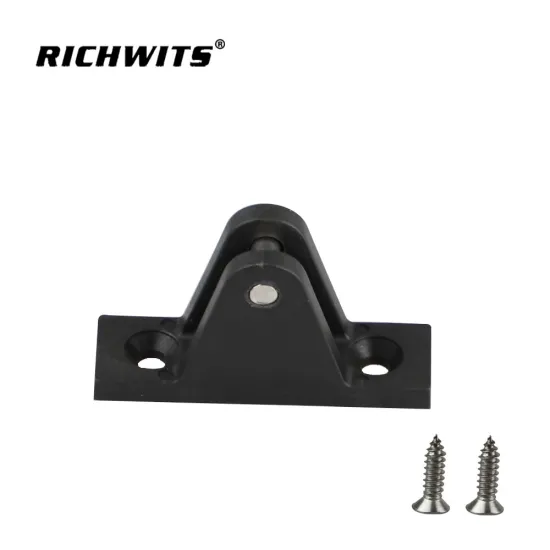 Nylon Deck Hinge Boat Bimini Top Fitting 90 Degree Pin Plastic Hardware Boat