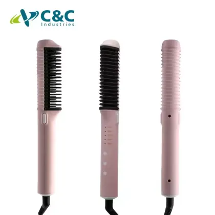 Puffed spray styling hairdryer straightening comb