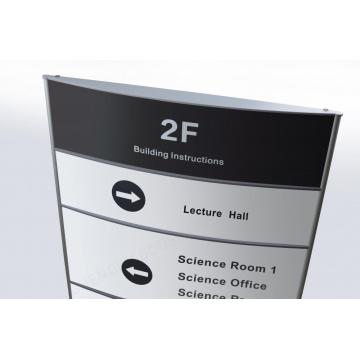 Wayfinding Modular Plate Sign In System Aluminum Profiles