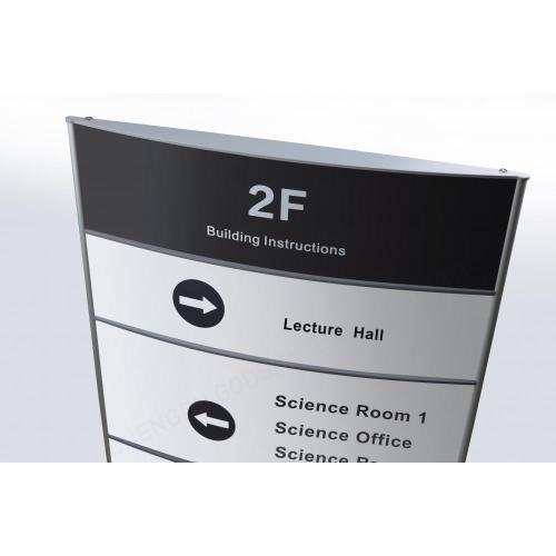 Interchangeable Wayfinding Directional Floor Index Sign