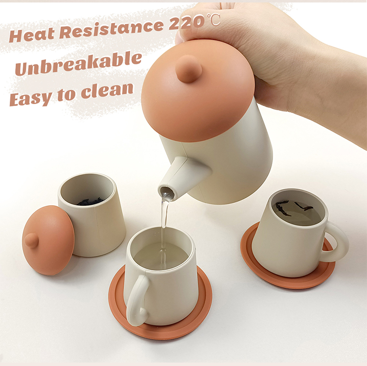 silicone tea set toys MFZ-G007