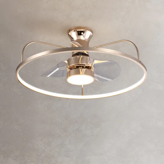 Hot Selling Nordic Luxury Ceiling Fans Featuring Crystal Chandelier Lighting