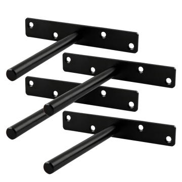 Brackets de estante ciegos pesados ​​de 150 mm para estantes de madera personalizados