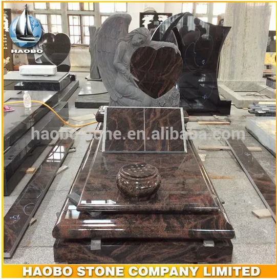 Haobo angel monument with heart tombstone belgium