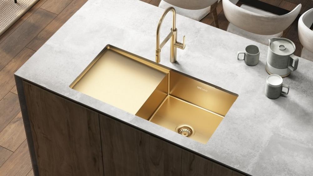 Golden Stainless Steel CUPC Drainboard Sink