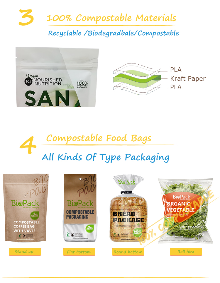 Compostable snack packaging