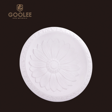 Goolee Round Flower Waterproof PU Ceiling Medallion For Home Decor