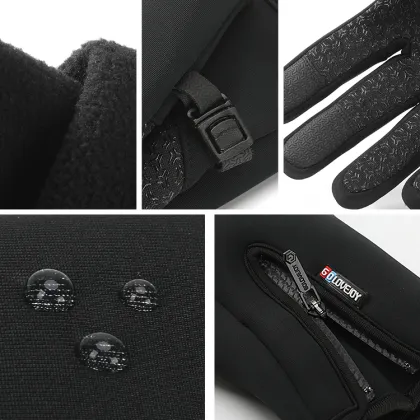 RTS Waterproof Windproof Winter Cycling Touch Screen Skiing Gloves