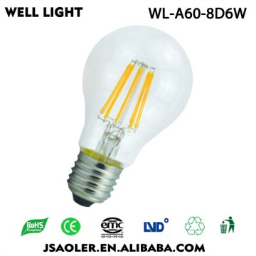 E27 lp65 indoor lighting candle lamp 2 Years Warranty 6W LED Bulbs
