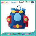 blue airplane modelling backpack