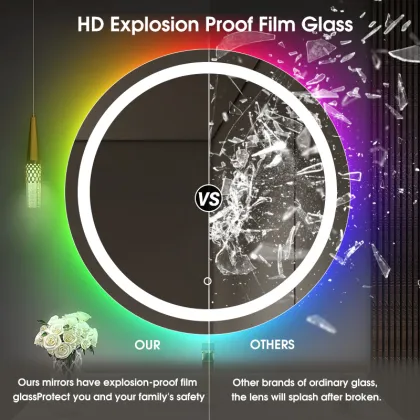 Corelead M2004 Magic Smart Mirror: RGB Color LED Bathroom Smart Touch Mirror