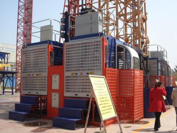 SC100/100 1t double cage construction hoist