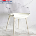 Acrylic transparent dining chair for hotel use